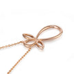 Browns 18ct Rose Gold Angel Necklace