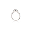 18ct White Gold Oval Cut Diamond Halo Ring