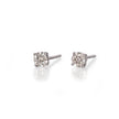 9ct White Gold illusion Cluster Diamond Stud Earrings