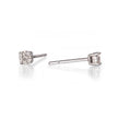 9ct White Gold illusion Cluster Diamond Stud Earrings