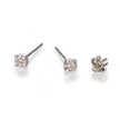 9ct White Gold illusion Cluster Diamond Stud Earrings