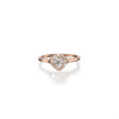 Browns 18ct Rose Gold Heart Diamond Halo Ring