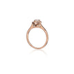 Browns 18ct Rose Gold Heart Diamond Halo Ring