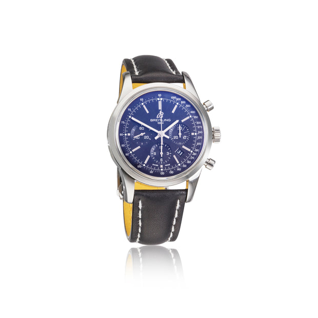 Breitling Transocean Chronograph Steel Automatic Men's Watch Pre-Owned AB0152/3048653