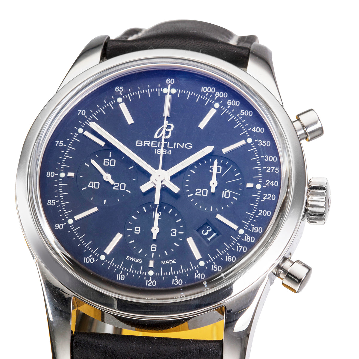 Breitling Transocean Chronograph Steel Automatic Men's Watch Pre-Owned AB0152/3048653