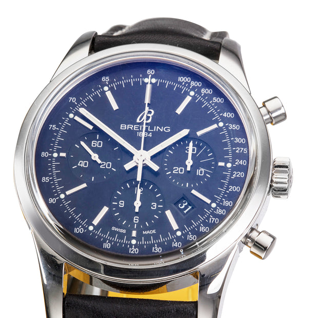 Breitling Transocean Chronograph Steel Automatic Men's Watch Pre-Owned AB0152/3048653