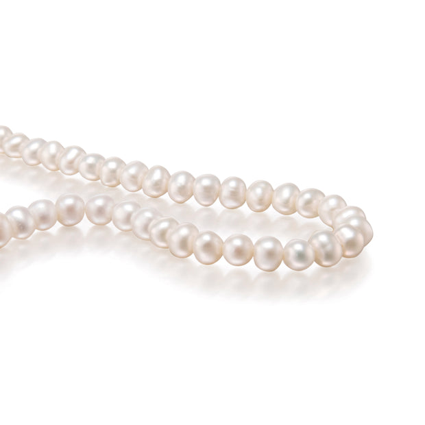 String of Fresh Water Secured with a 14ct White Gold Clasp