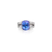 18ct White Gold Tanzanite and Diamond Ring