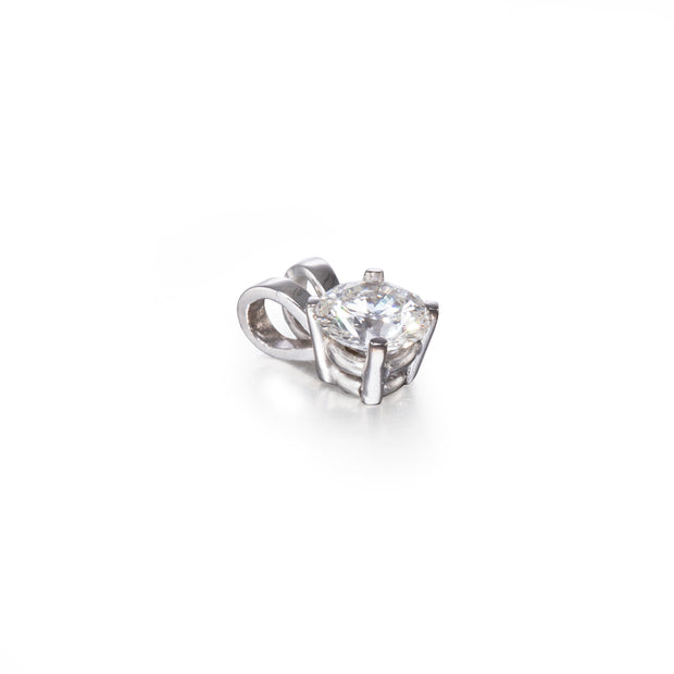 18ct White Gold Diamond Pendant