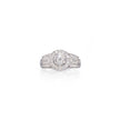 18ct White Gold Diamond Cluster Halo Ring
