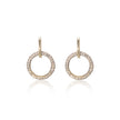 9ct Yellow Gold Diamond Eternity Drop Earrings