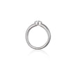 Platinum Oval Cut Diamond Solitaire Ring