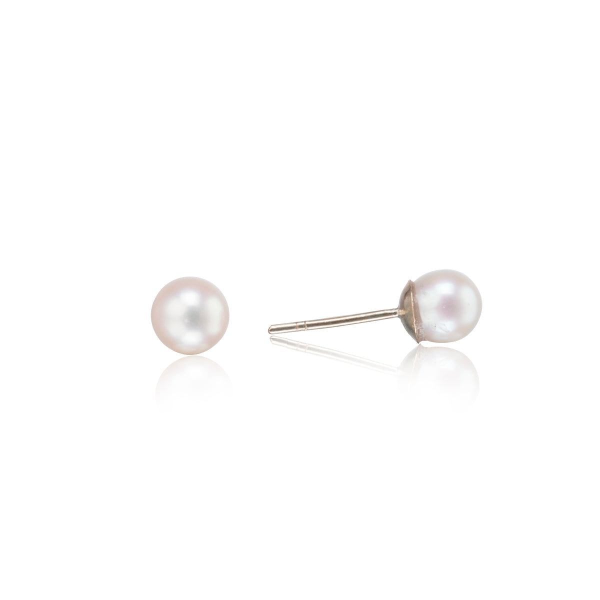 NEW MG 9ct Yellow Gold Cultured Pearl Earrings