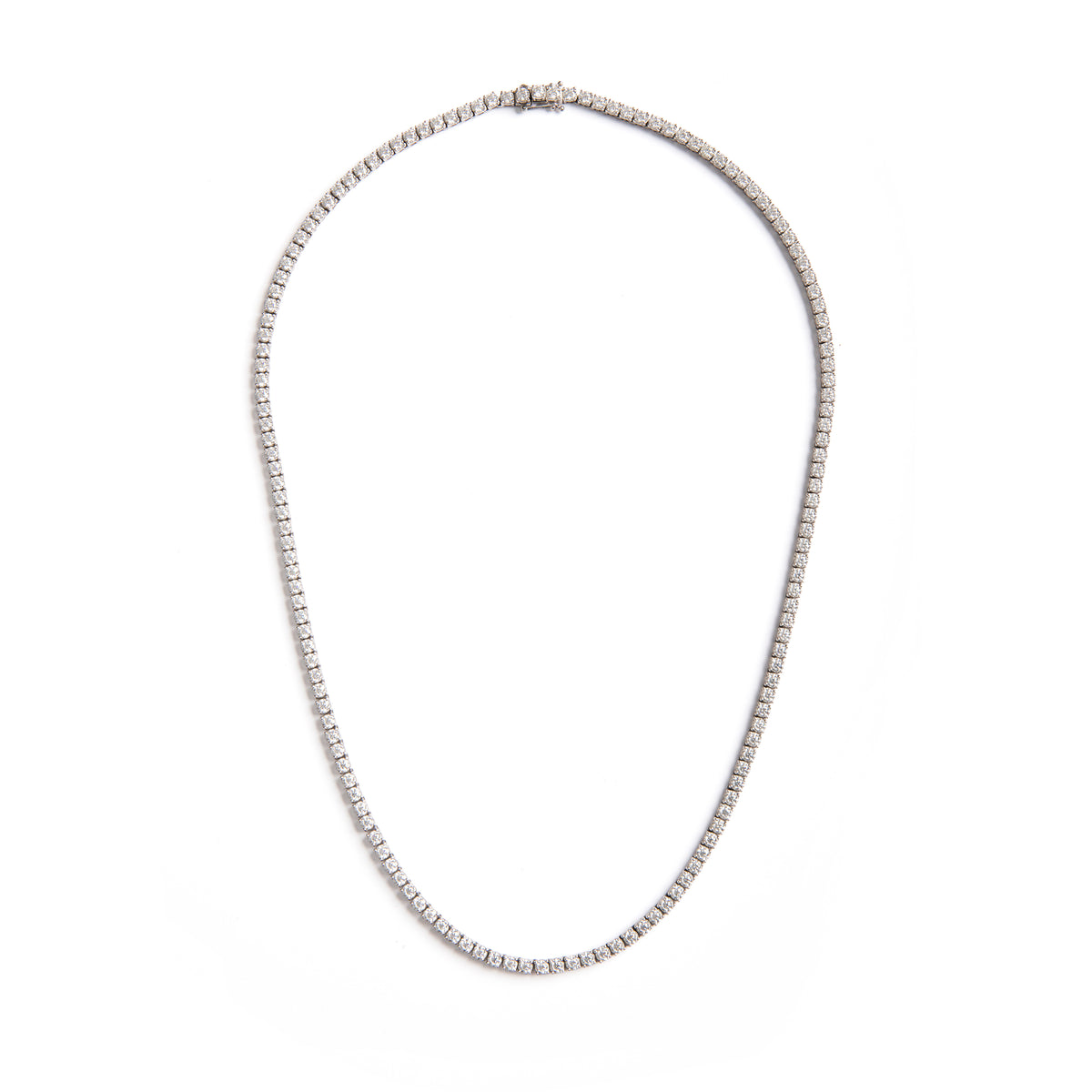 10ct white gold diamond tennis necklace South Africa