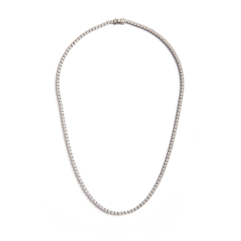 10ct white gold diamond tennis necklace South Africa