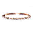 14ct Rose Gold Diamond Flexi Bangle