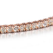 14ct Rose Gold Diamond Flexi Bangle