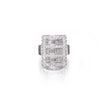 David Batchelor 18ct White Gold Rectangular Shape Cluster Ring