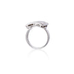 David Batchelor 18ct White Gold Rectangular Shape Cluster Ring