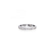 18ct White Gold Half Diamond Milgrain Eternity Ring