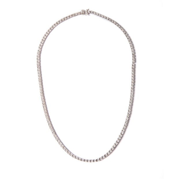 18ct White Gold Diamond Tennis Necklace