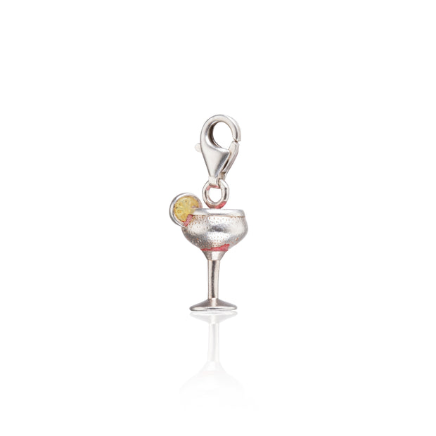 Thomas Sabo Sterling Silver Pink Cocktail Charm