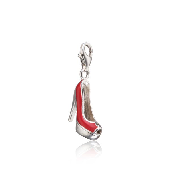 Thomas Sabo Sterling Silver Red High Heel Charm