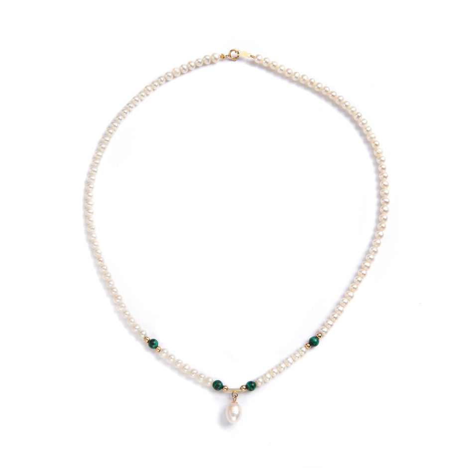 String of Fresh Water Pearls Secured with a 14ct Yellow Gold Clasp