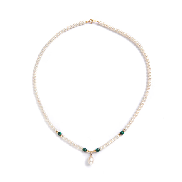 String of Fresh Water Pearls Secured with a 14ct Yellow Gold Clasp