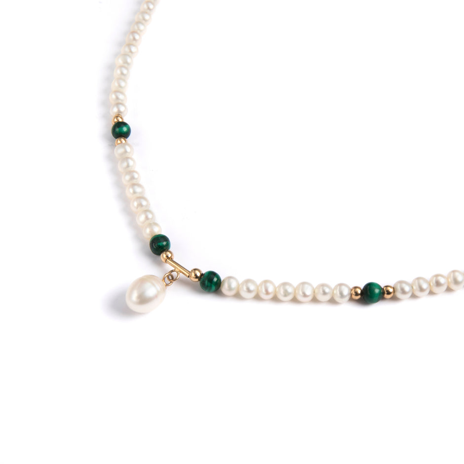 String of Fresh Water Pearls Secured with a 14ct Yellow Gold Clasp