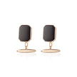 Vintage 9ct Yellow Gold Men Classic Onyx Cufflinks