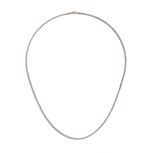 18ct White Gold Rope Chain
