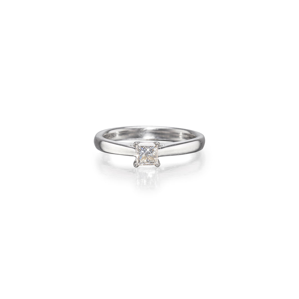 Browns 18ct White Gold Diamond Solitaire Ring