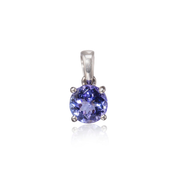 18ct White Gold Tanzanite Pendant