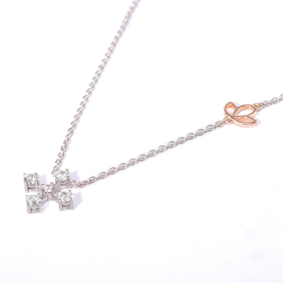Browns 18ct White Gold Diamond Southern Cross Necklace