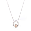 Browns 9ct White Gold Circle of Life Necklace