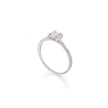 18ct White Gold Diamond Halo Ring