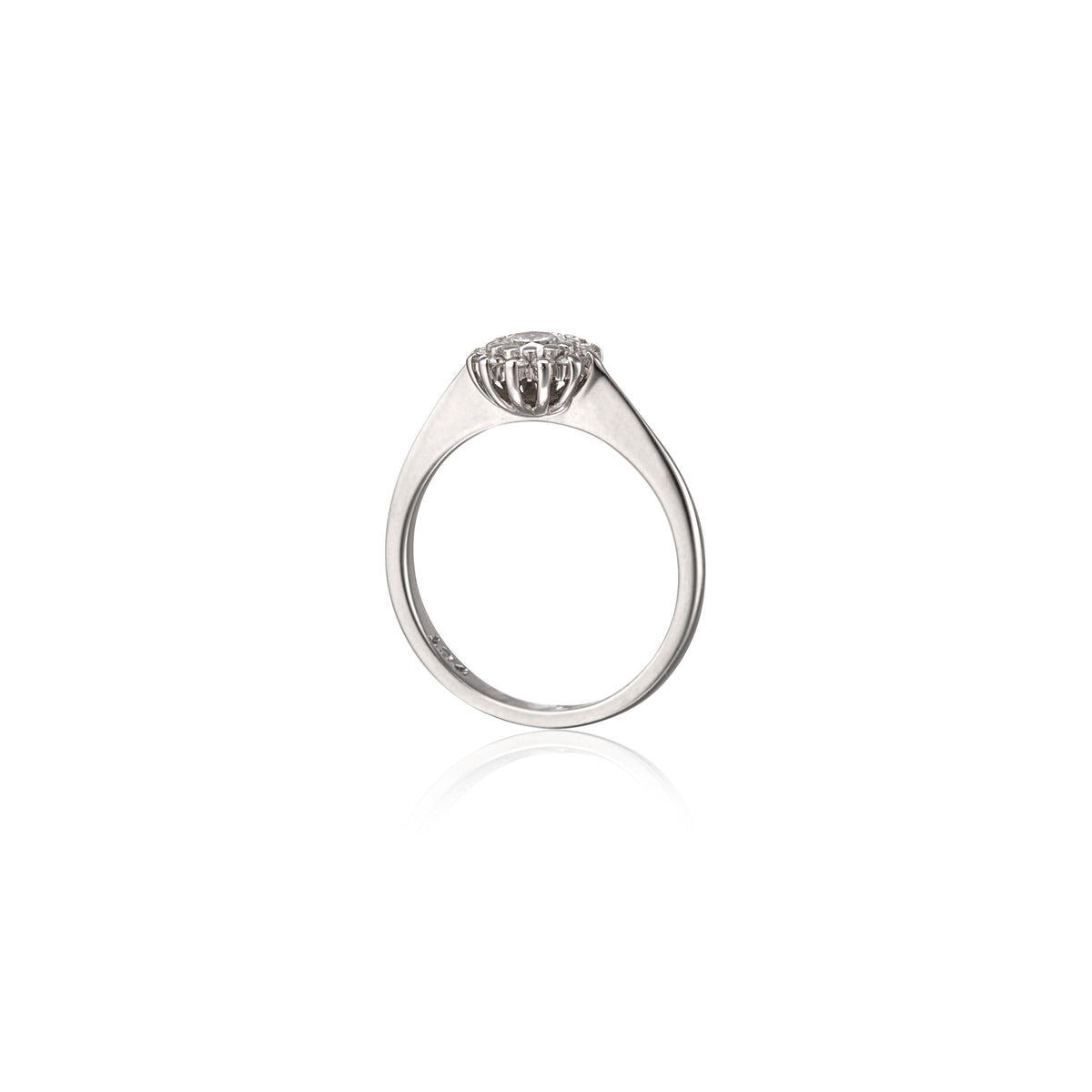 Browns 18ct White Gold Classic Claw set Diamond Cluster Ring