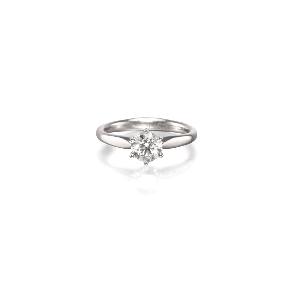 Browns 18ct White Gold Solitaire Diamond Ring