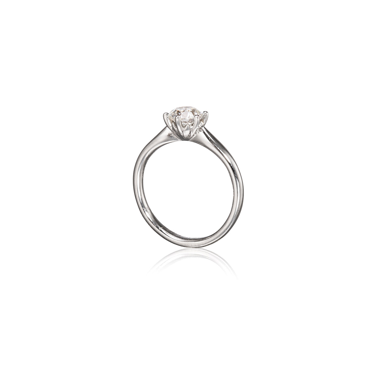 Browns 18ct White Gold Solitaire Diamond Ring