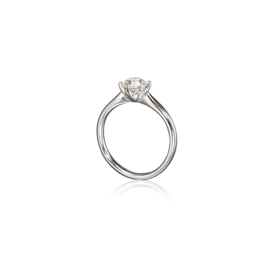 Browns 18ct White Gold Solitaire Diamond Ring