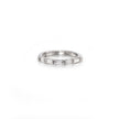 18ct White Gold Half Baguette Cut Diamond Eternity Ring