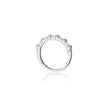 18ct White Gold Half Baguette Cut Diamond Eternity Ring