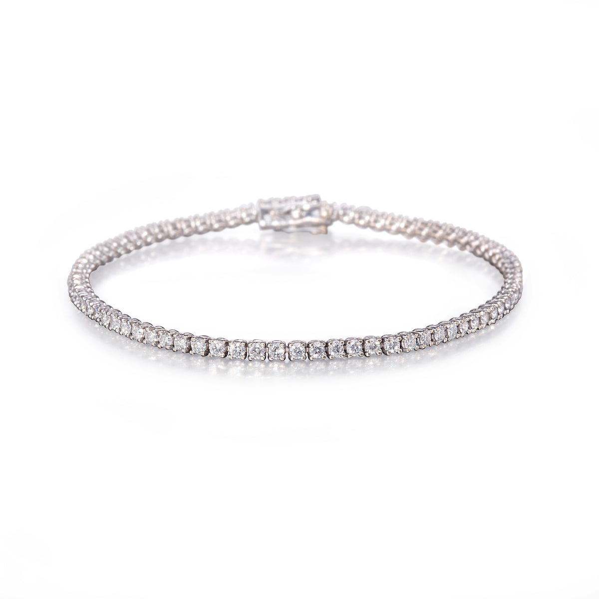 Browns 18ct White Gold Diamond Tennis Bracelet