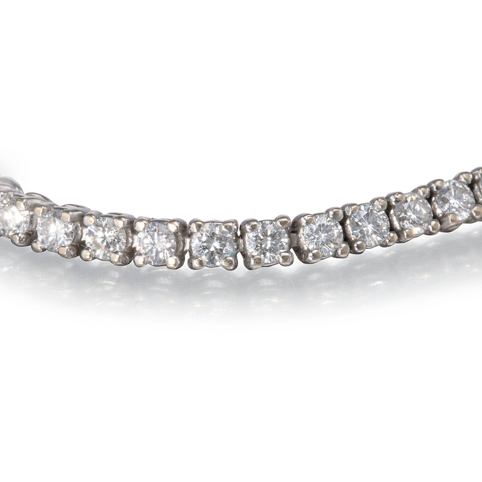 Browns 18ct White Gold Diamond Tennis Bracelet