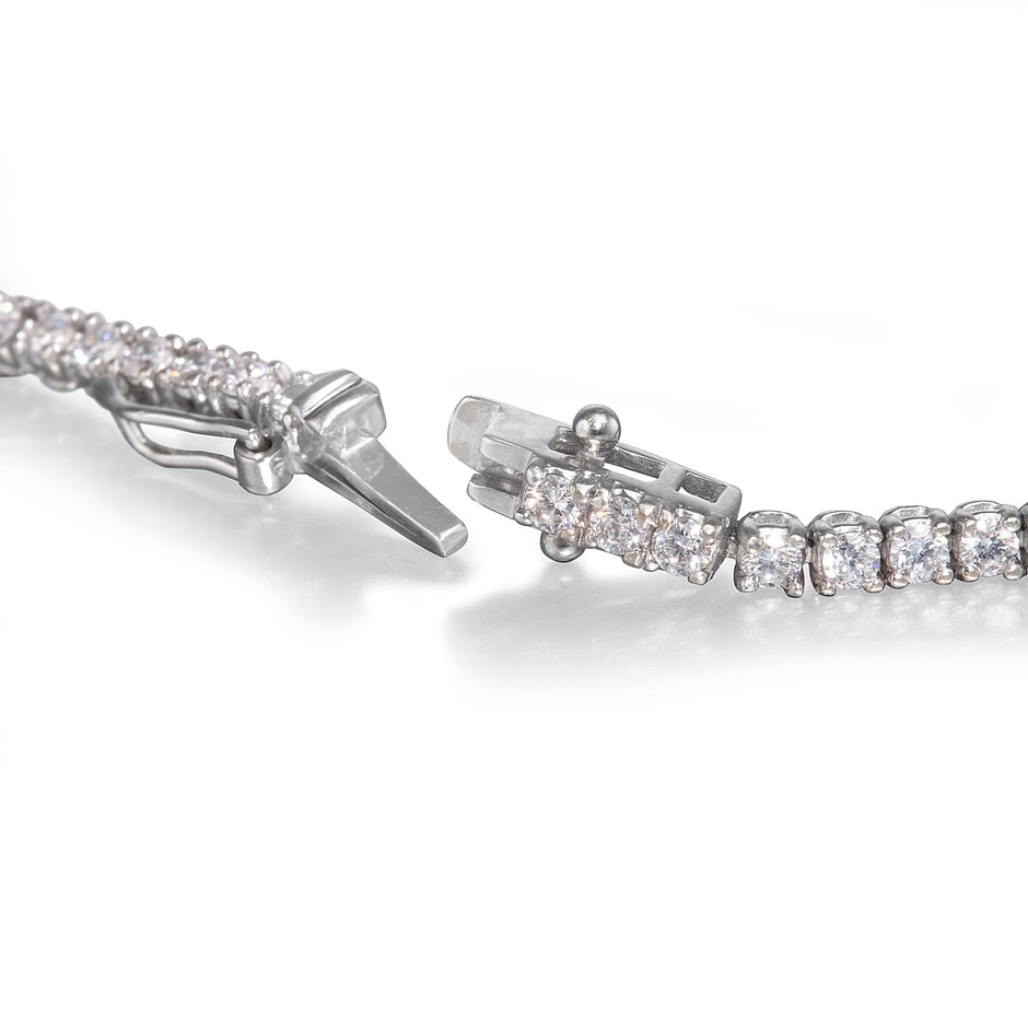 Browns 18ct White Gold Diamond Tennis Bracelet