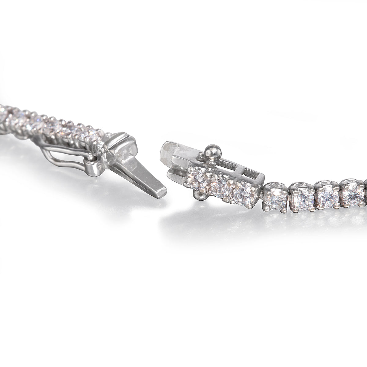 18ct White Gold Diamond Tennis Bracelet