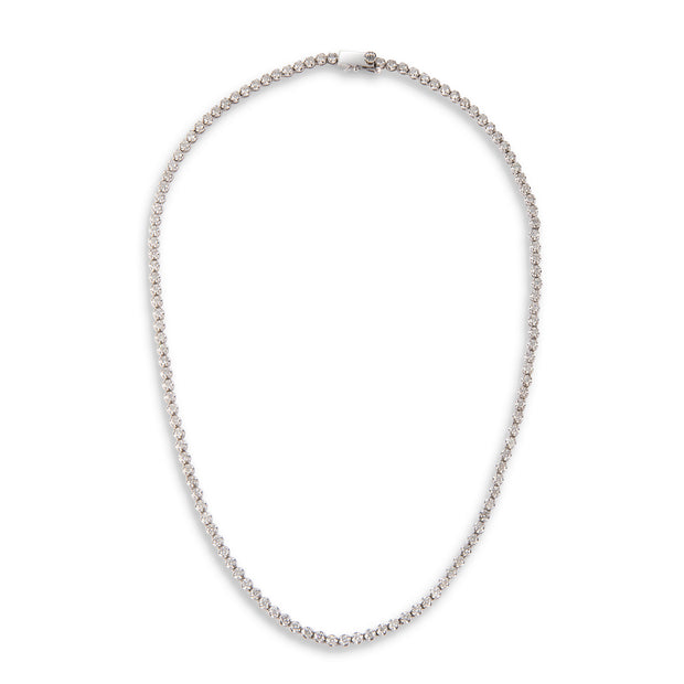 18ct White Gold Diamond Tennis Necklace