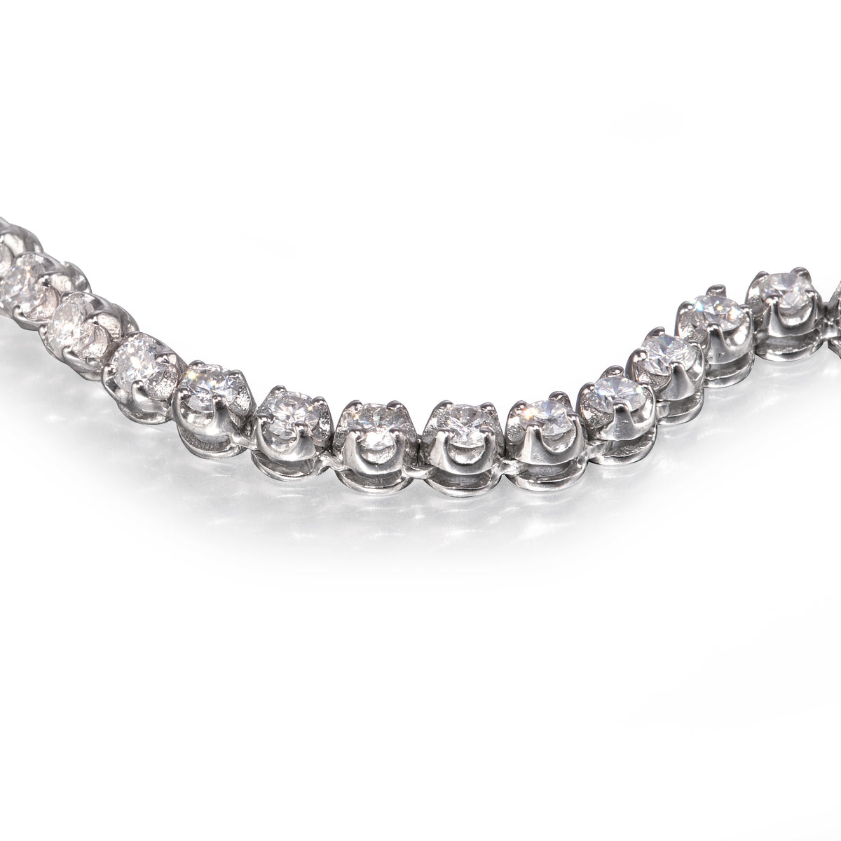 18ct White Gold Diamond Tennis Necklace