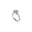 18ct White Gold Diamond Halo Ring